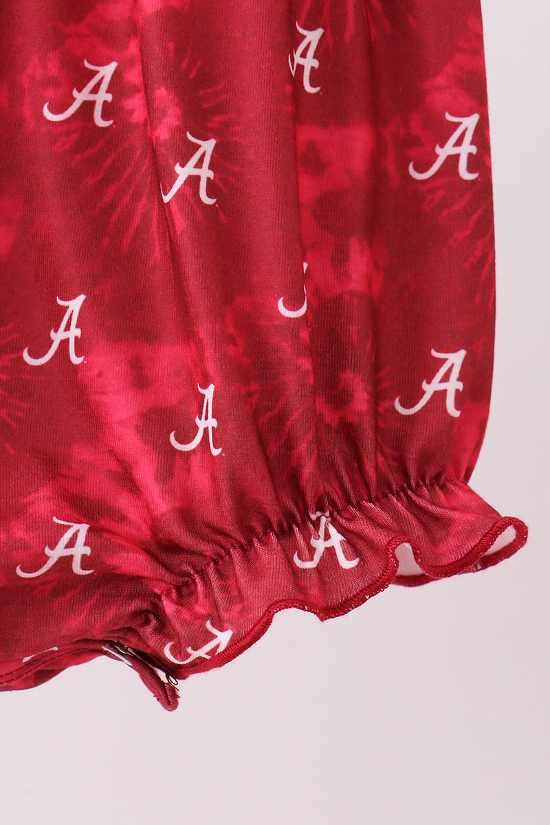 Baby Girl Alabama Roll Tide Smocked Bubble