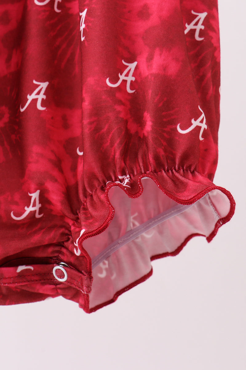 Baby Girl Alabama Roll Tide Smocked Bubble