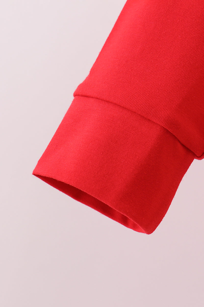 Boys Red Georgia Embroidery Pants Set