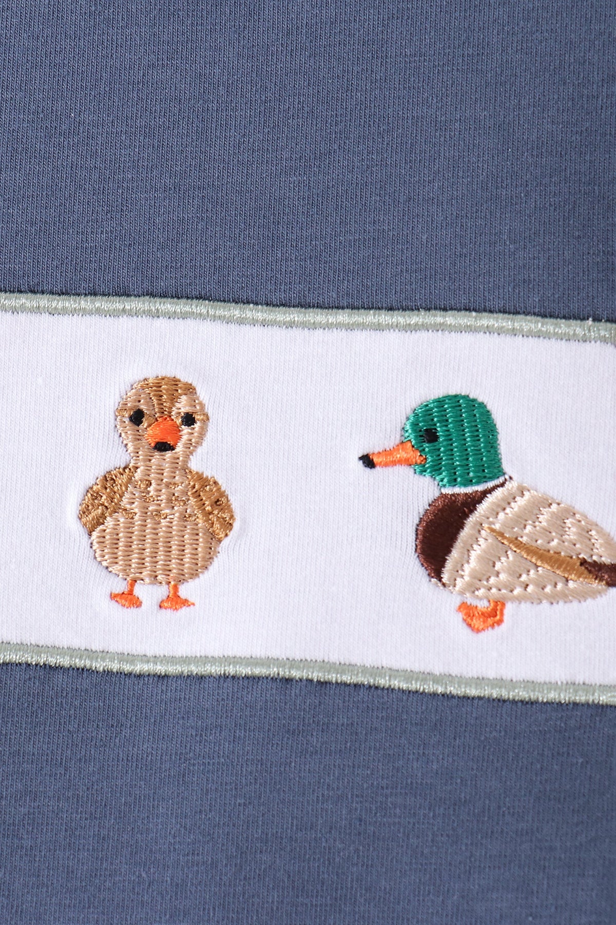 Boys Mallard Duck Embroidery Long Sleeve Pants Set