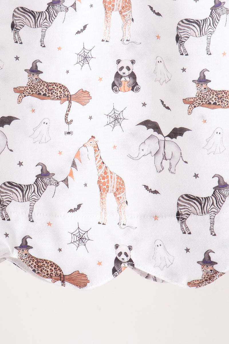 Girls Spooky Zoo Animal Ruffle Dress