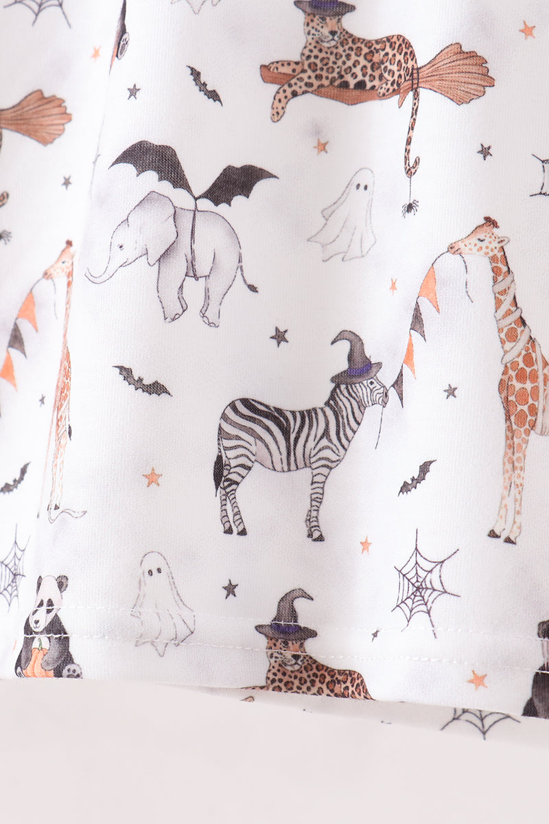 Boys Spooky Zoo Animal Pocket Tee