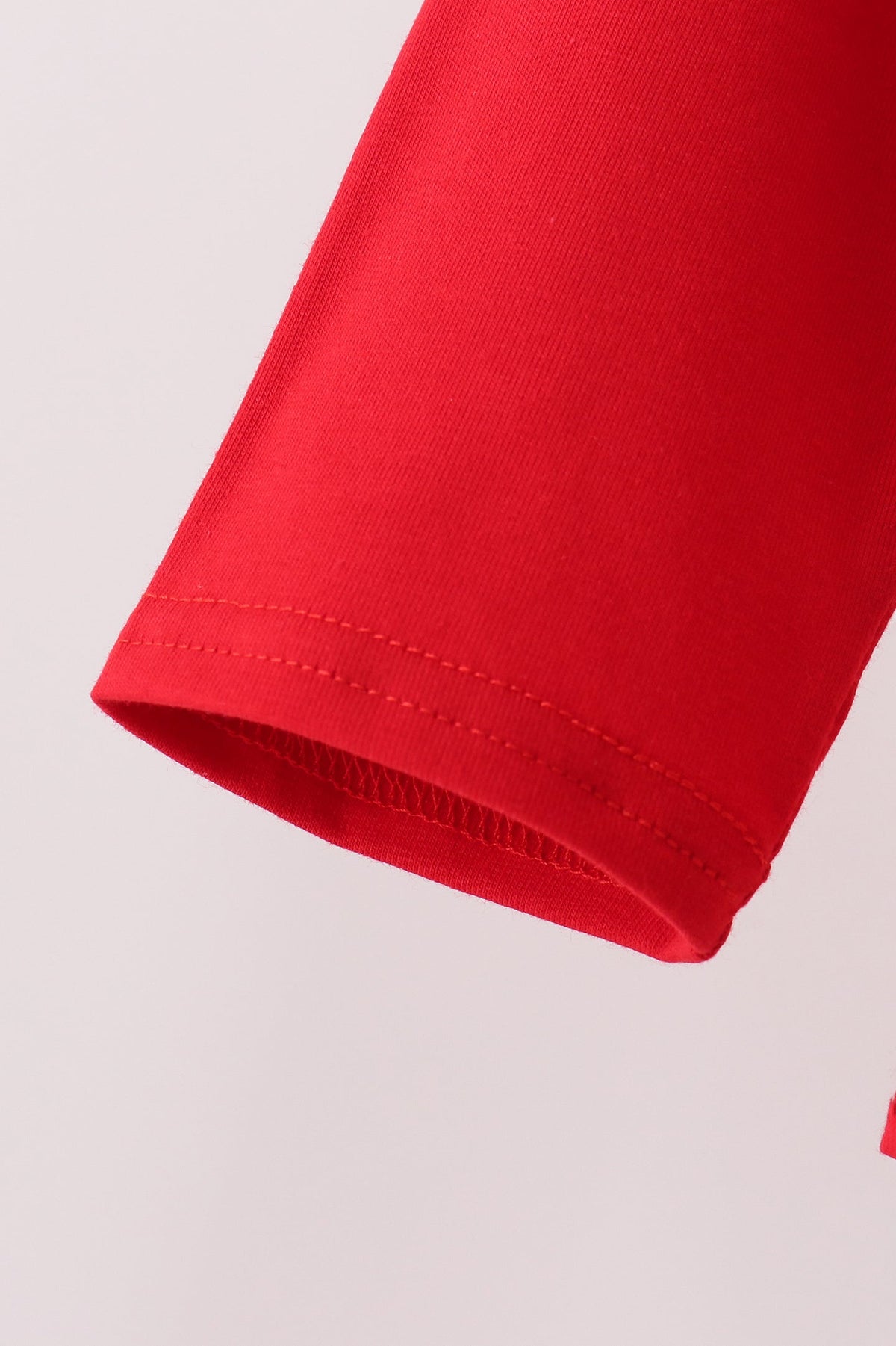 Boys Red Grinch Embroidery Stripe Pants Set