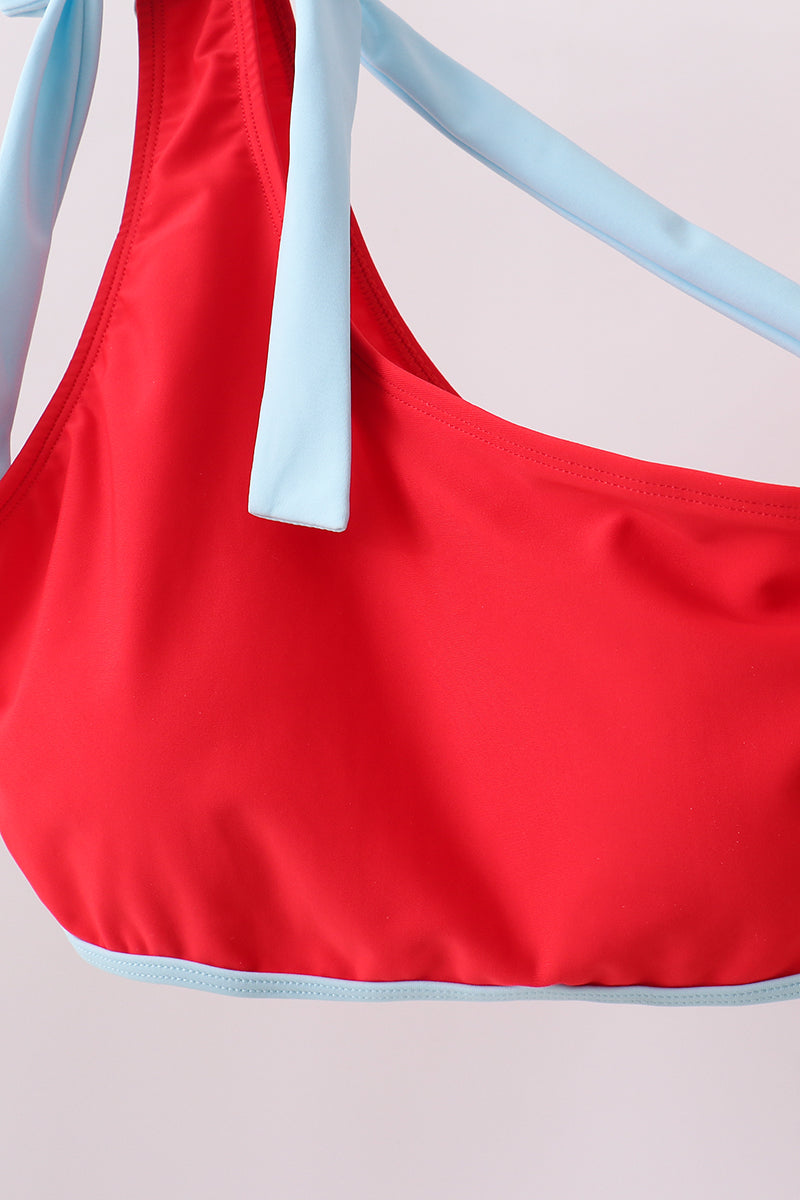 Red 2PC Mom & Me Swimsuit