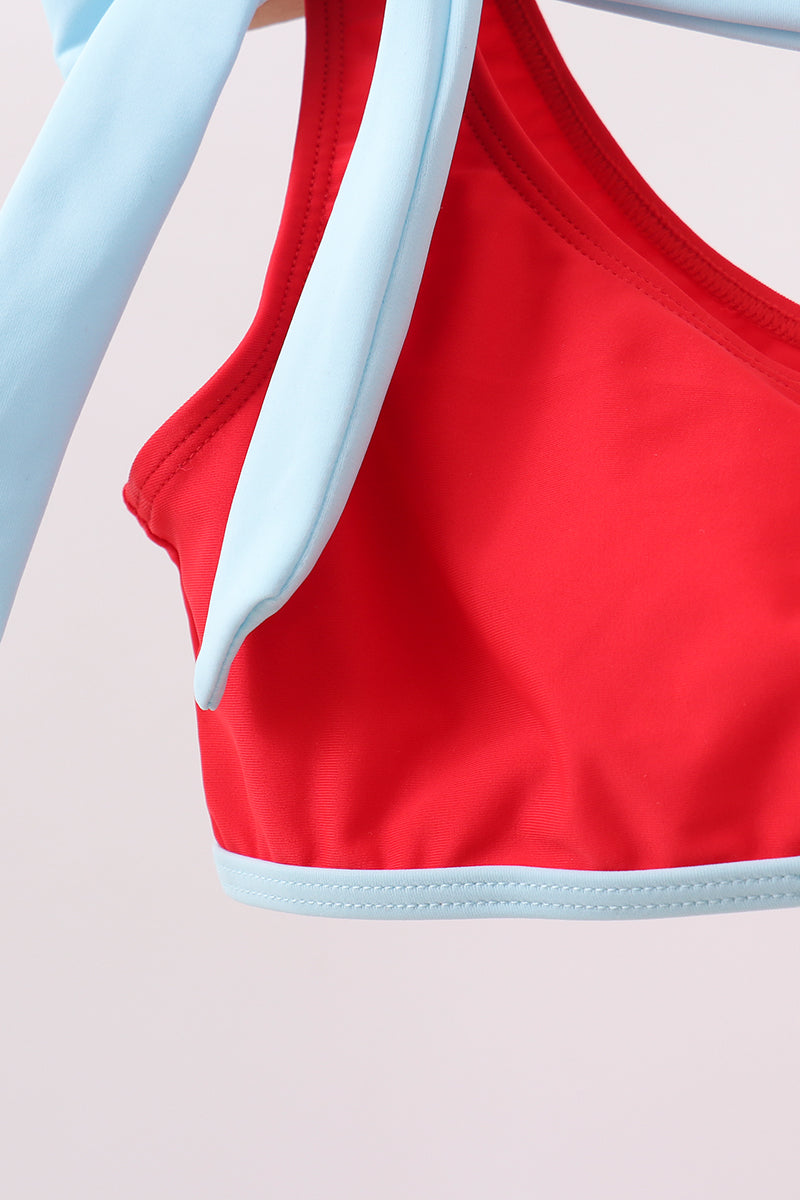 Red 2PC Mom & Me Swimsuit