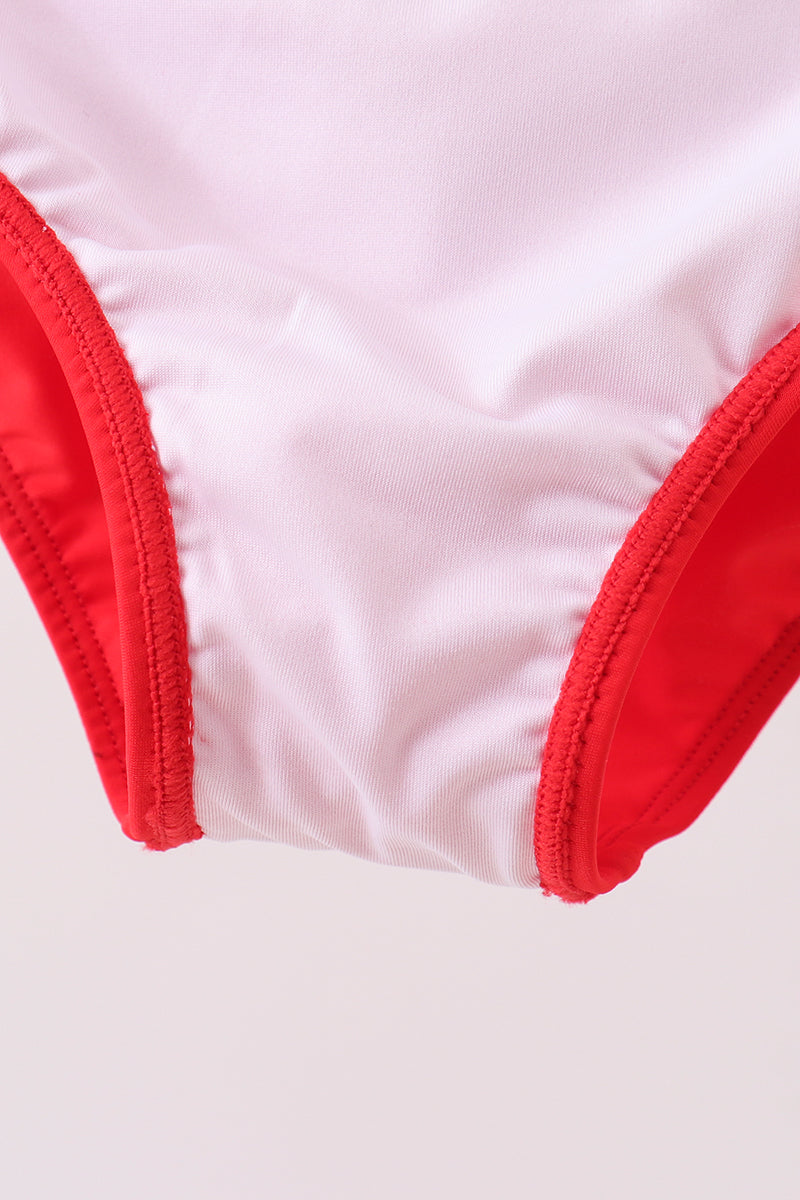 Red 2PC Mom & Me Swimsuit