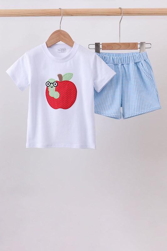 Boys Apple Embroidery Set