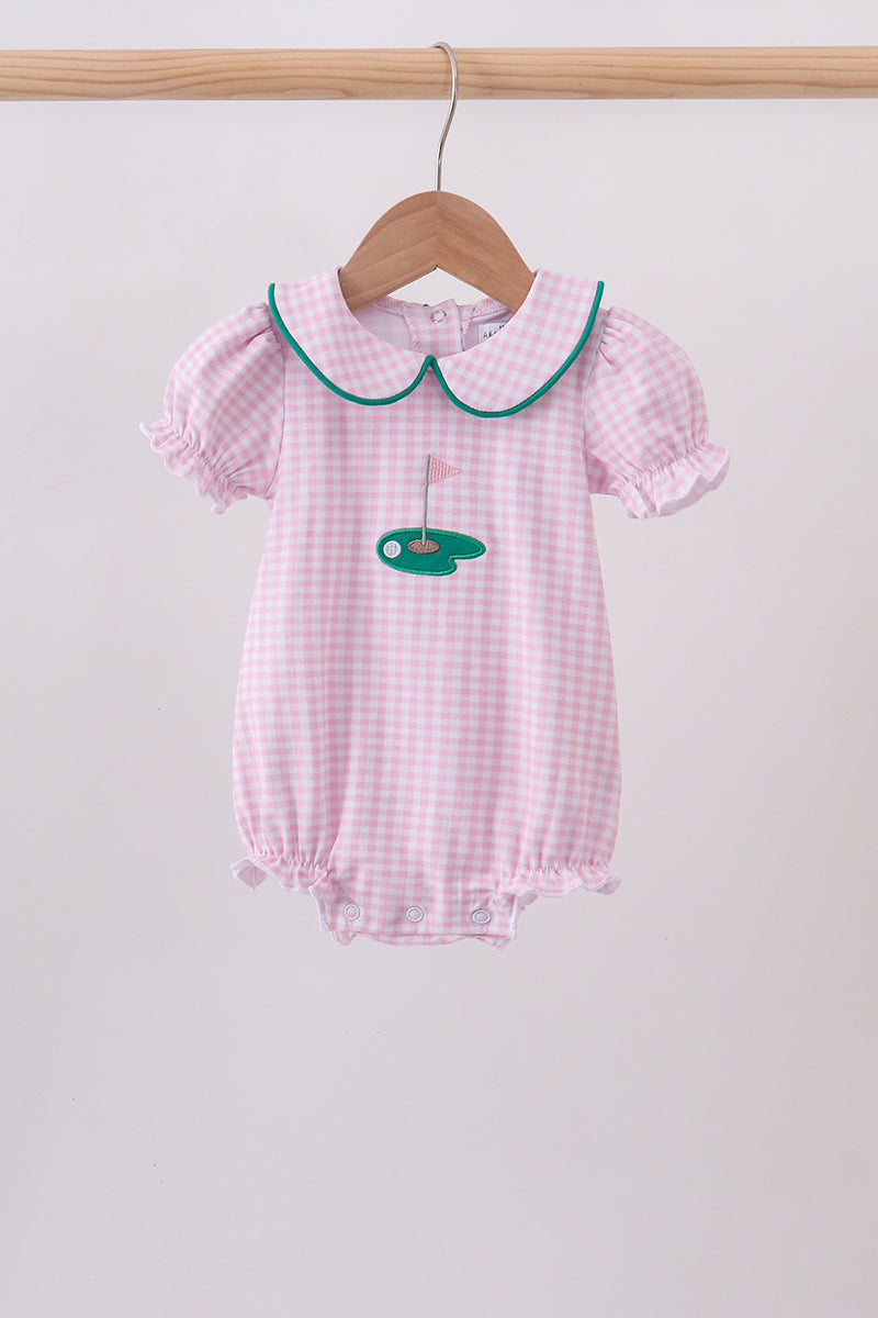 Baby Girls Pink Golf Cart Bubble