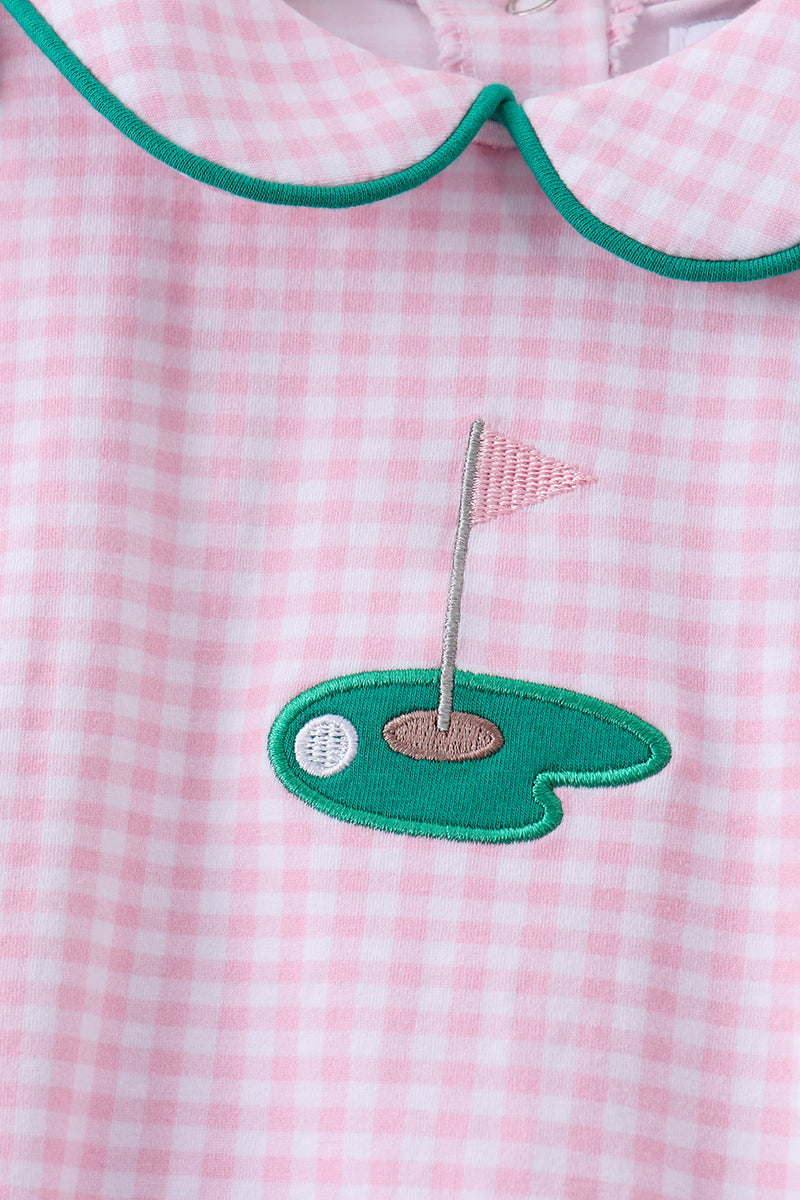 Baby Girls Pink Golf Cart Bubble