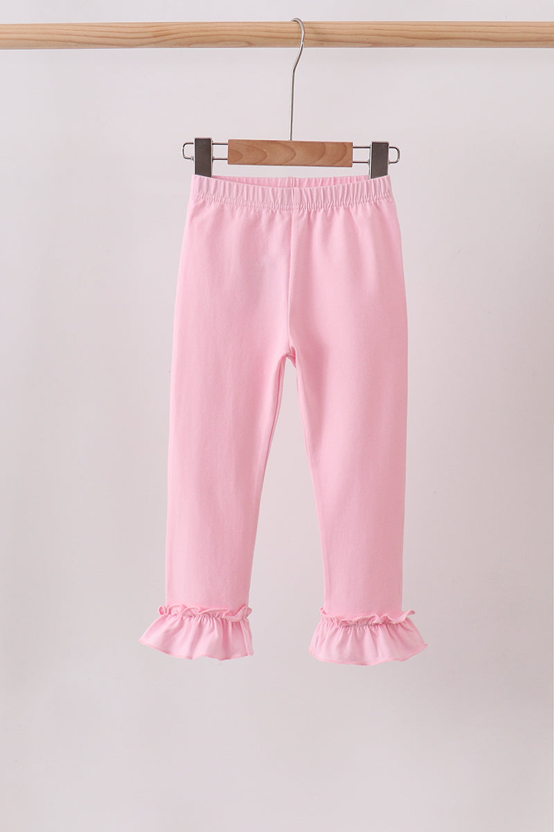 Baby & Girls Pink Ruffle Pants