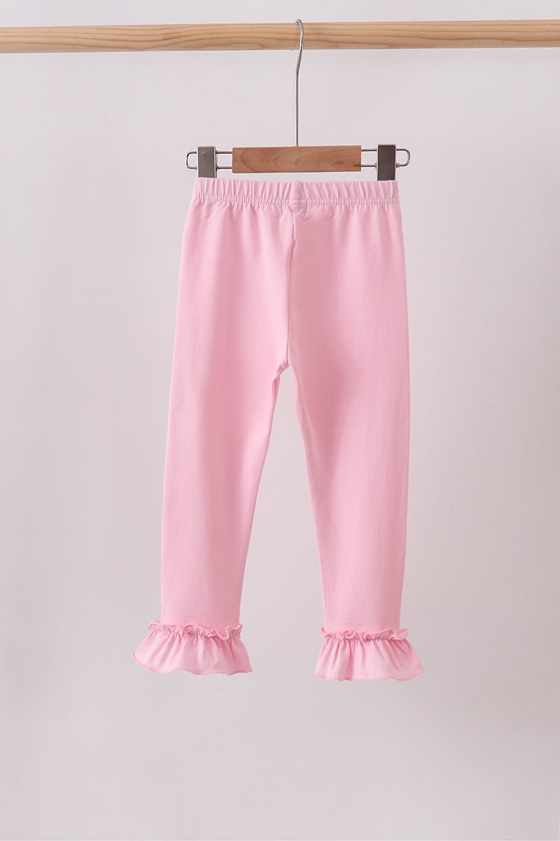 Baby & Girls Pink Ruffle Pants