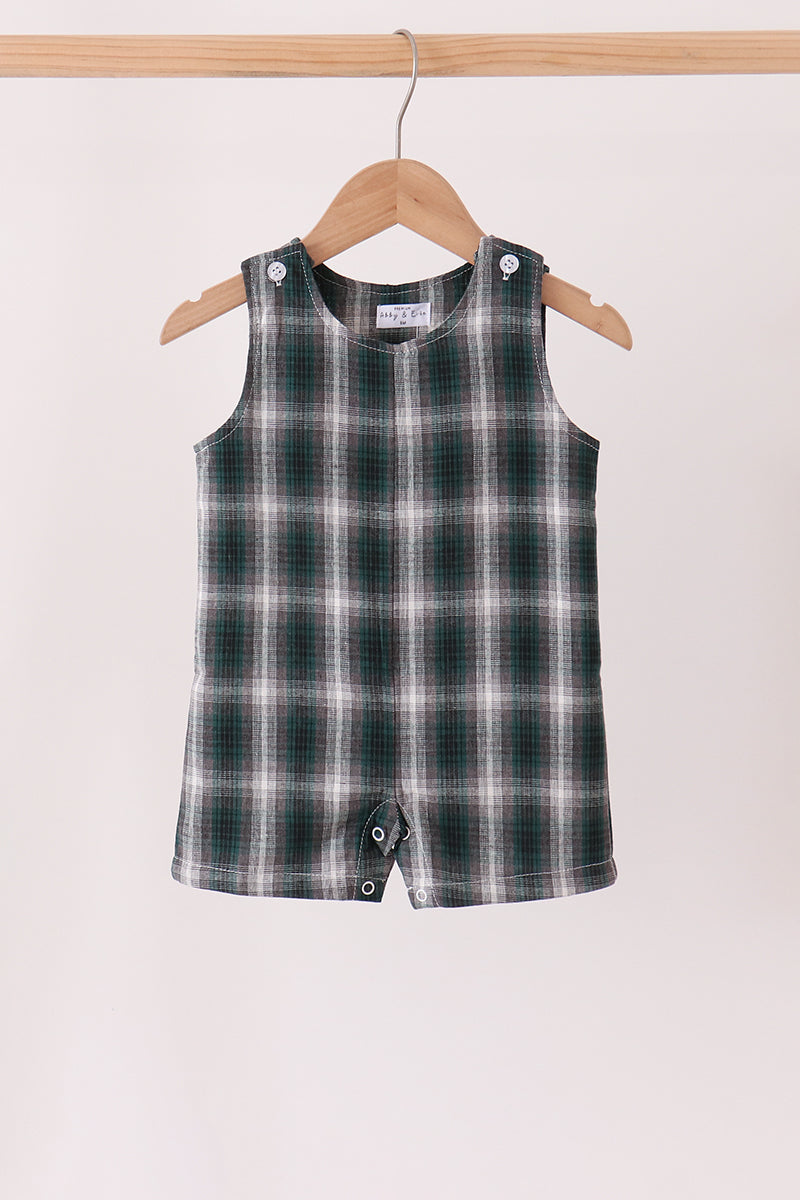 Baby Boys Fall Green Plaid Jonjon