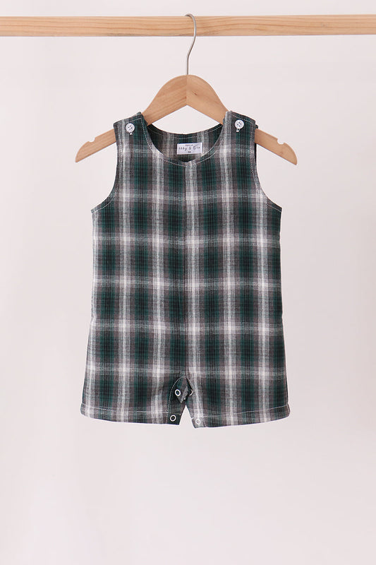 Baby Boys Fall Green Plaid Jonjon