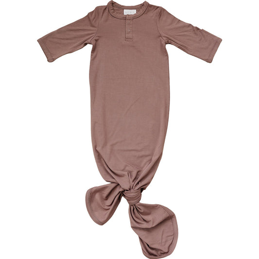 Baby Plum Bamboo Knot Gown