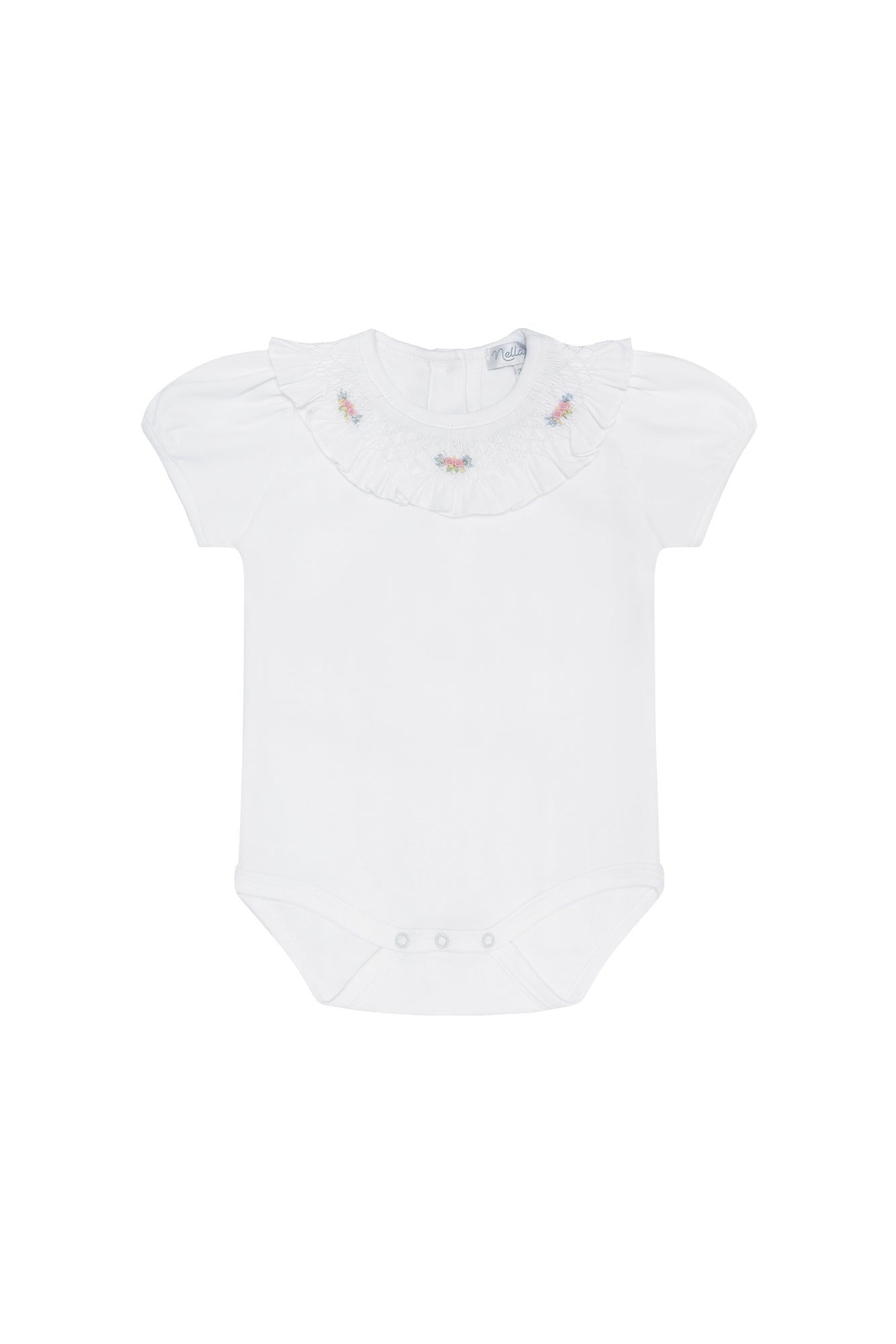 Pima Cotton Baby Girl Princess Smocked Onesie