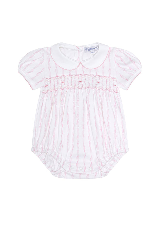 Nellapima Pink Twirls Smocked Bubble