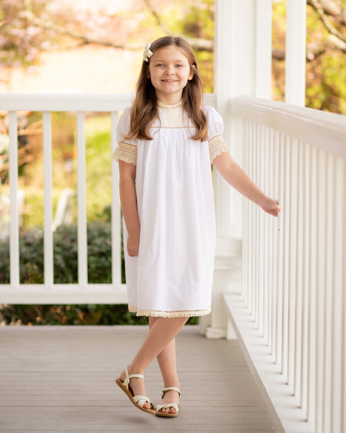 Dover Lace White Heirloom Dress