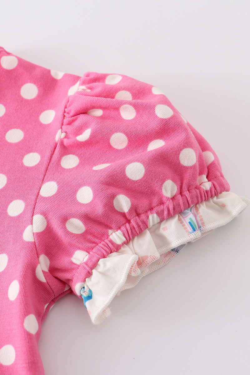Balcony Pink Dot Dress