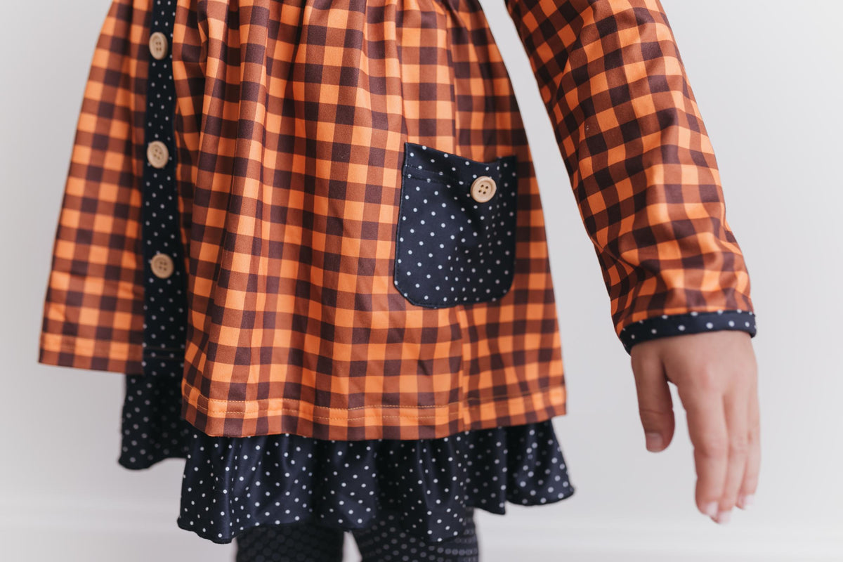 Girls Fall Check Set
