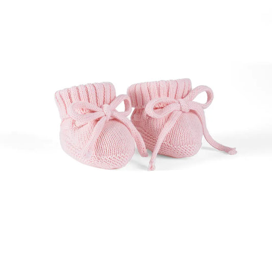 Knitted Booties in Pink