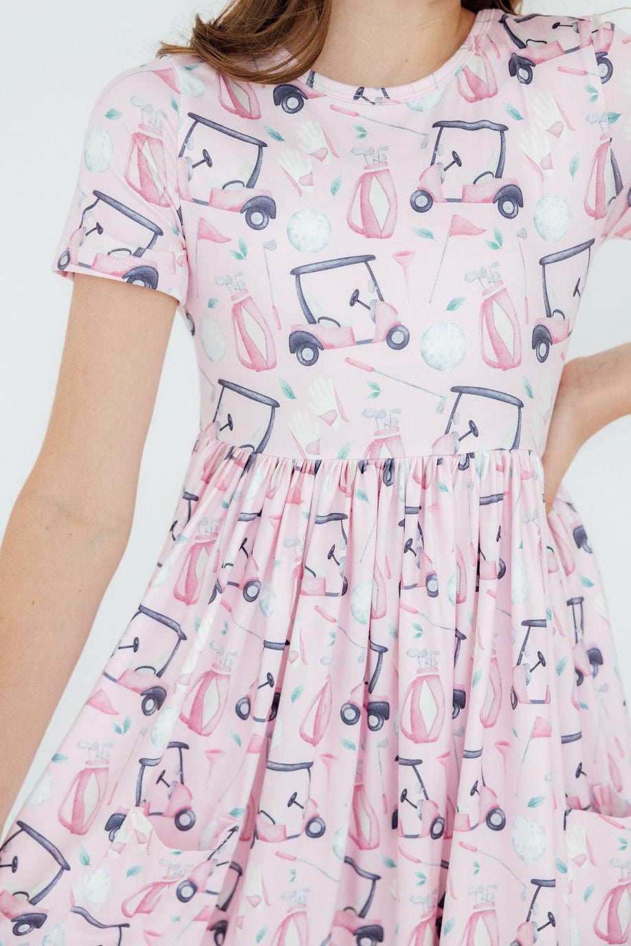 Tee Time S/S Pocket Twirl Dress