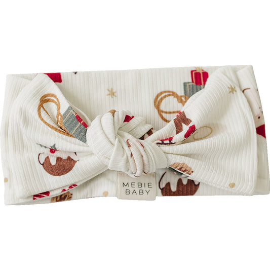 Merry & Bright Ribbed Bamboo Head Wrap