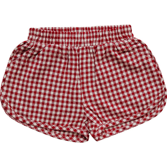 Baby & Girls Red Gingham Shorts