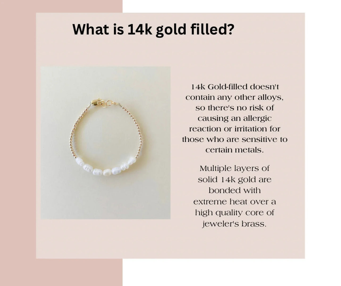 Gold-Filled Freshwater Pearl Baby Bracelet | Hypoallergenic Keepsake Gift | Matching Mommy & Me Jewelry