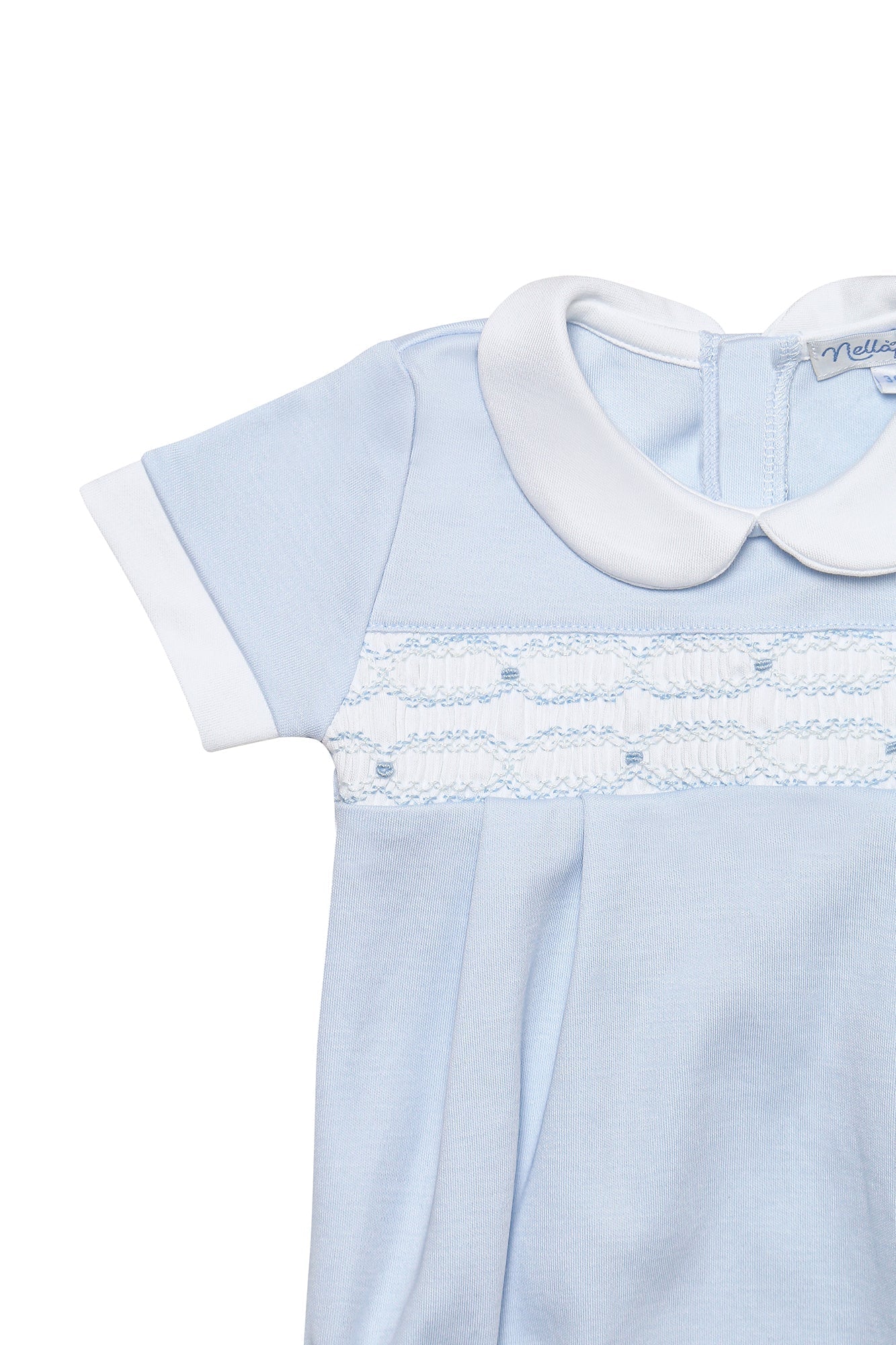 Pima Cotton Hand Smocked Boys Bubble