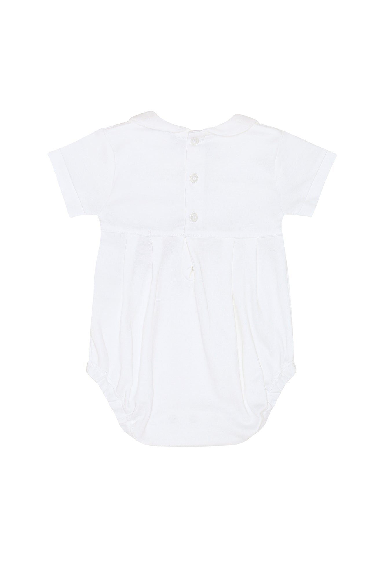 Pima Cotton Hand Smocked Boys Bubble
