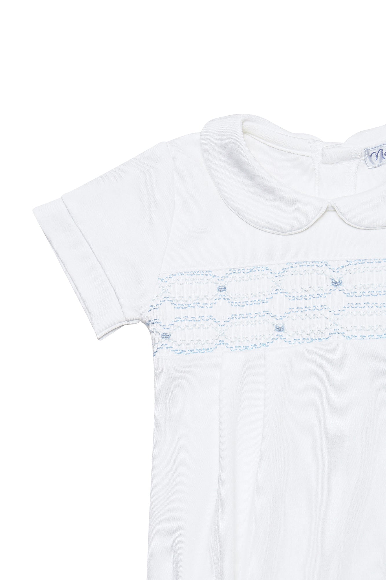 Pima Cotton Hand Smocked Boys Bubble