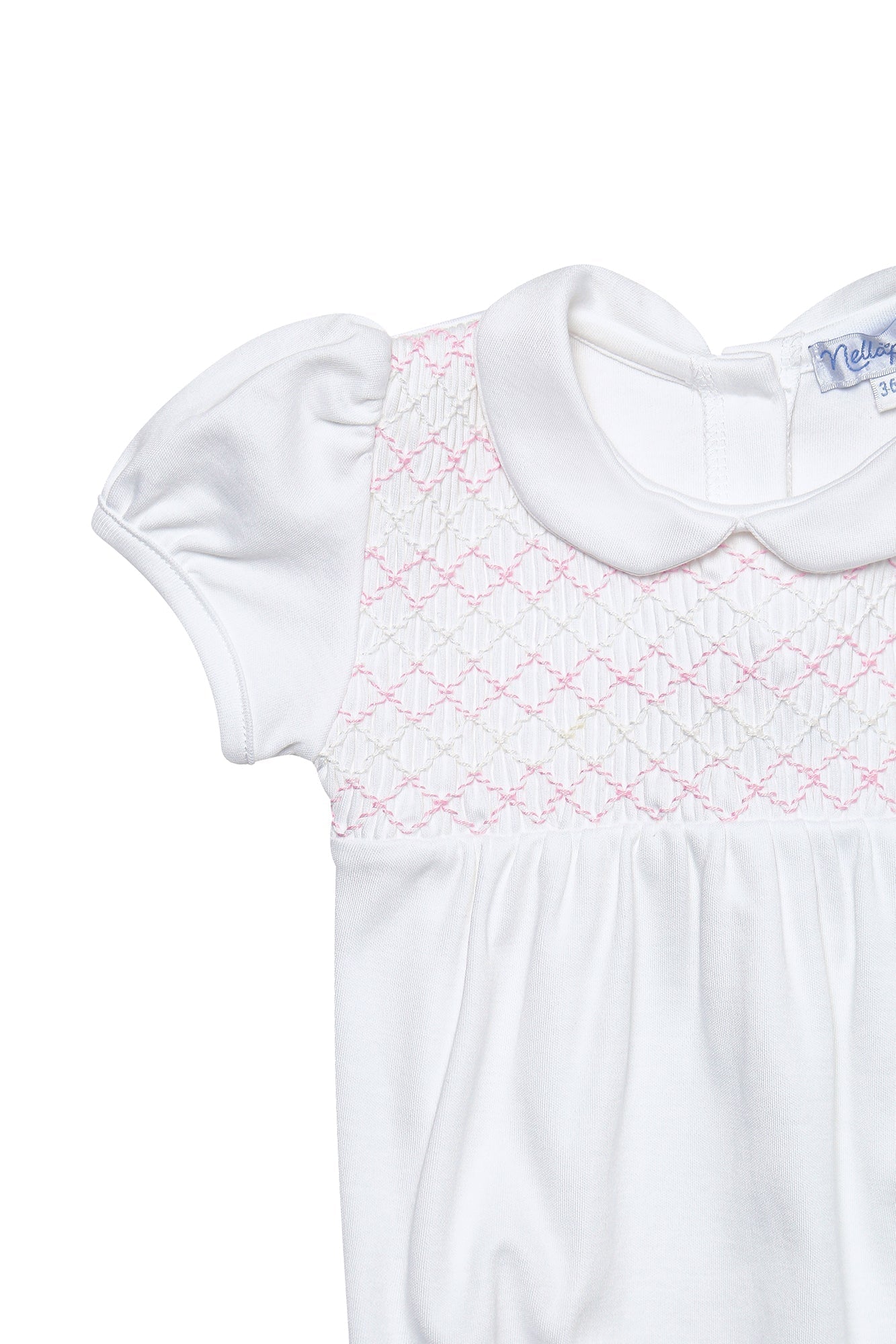Pima Cotton Hand Smocked Girls Bubble