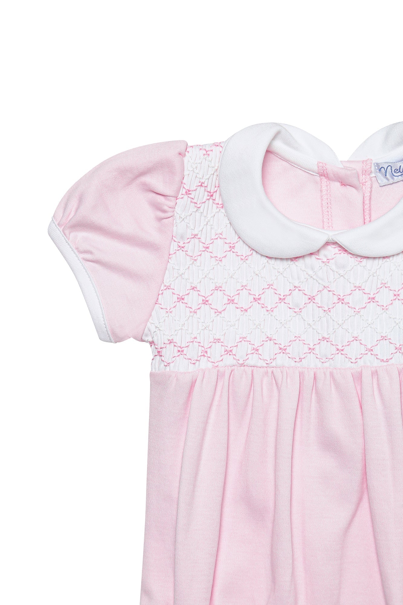 Pima Cotton Hand Smocked Girls Bubble