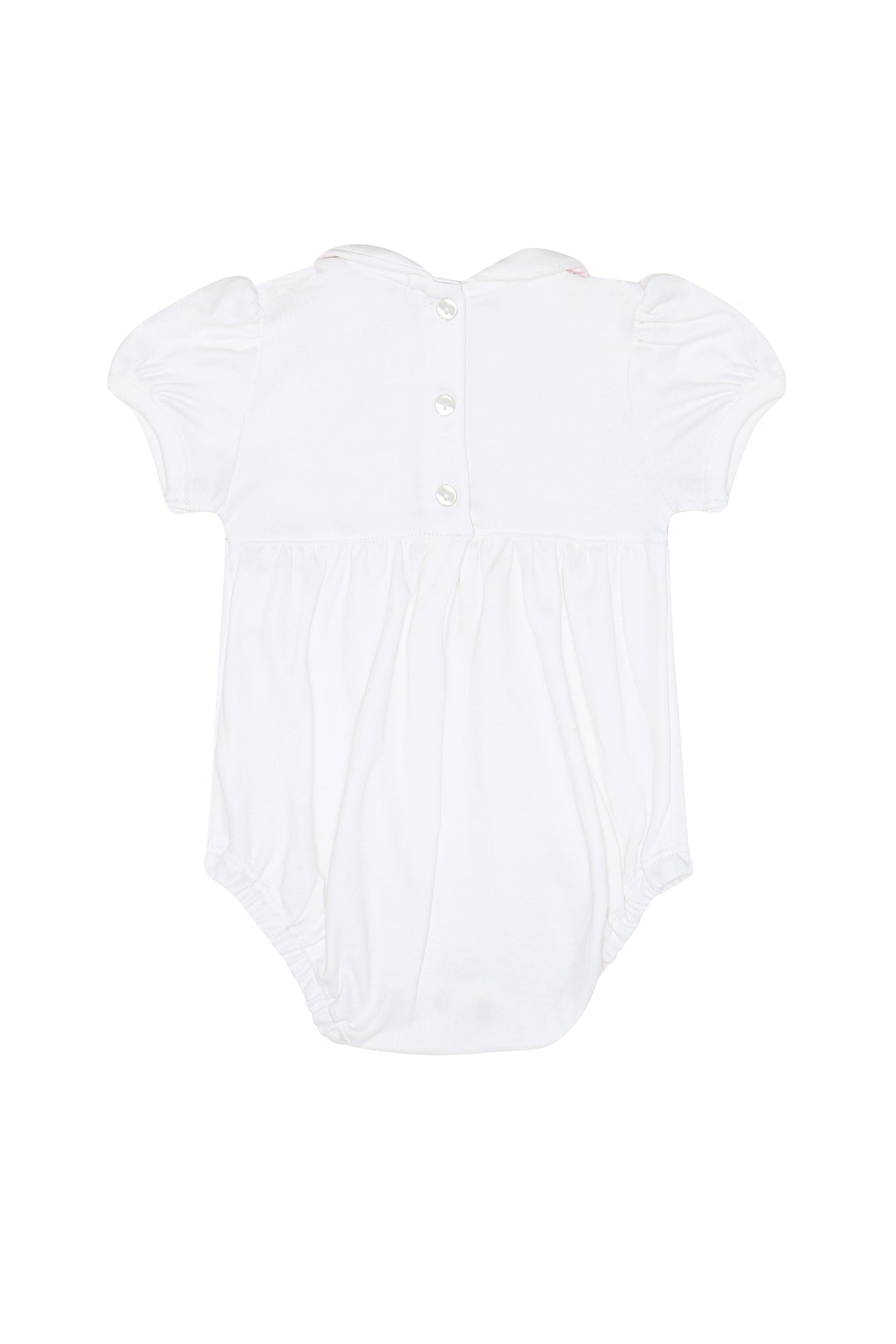 Pima Cotton Hand Smocked Girls Bubble